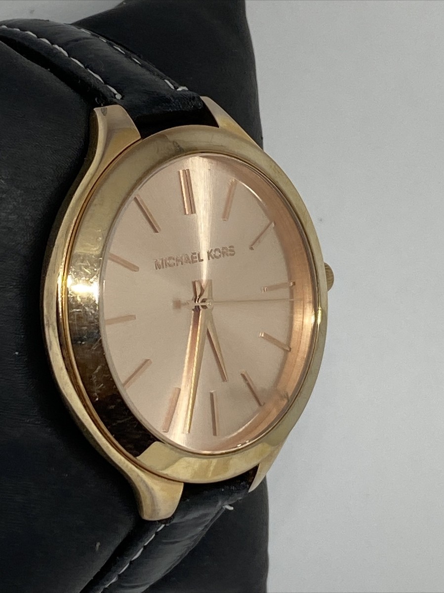 Michael Kors Runway MK2322 Women's Black Leather Analog Dial