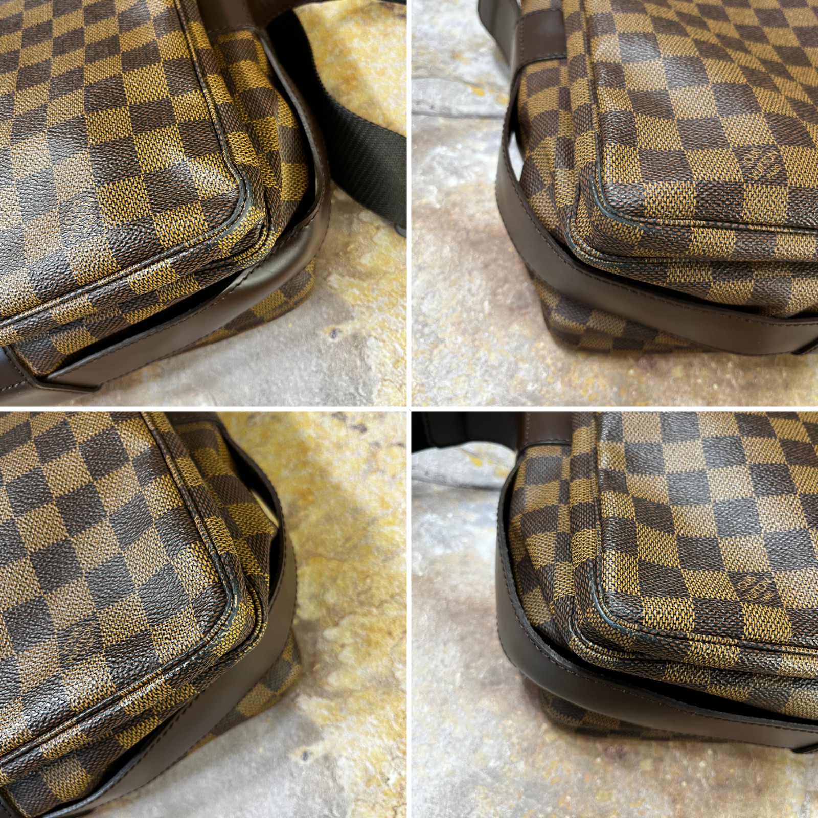 Louis Vuitton Naviglio Daimer Ebene Crossbody / Shoulder Bag Brown Messenger Bag thumbnail 5