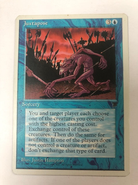 1x Juxtapose 1995 Chronicles Magic Cards, COMBINED  SHIPPING