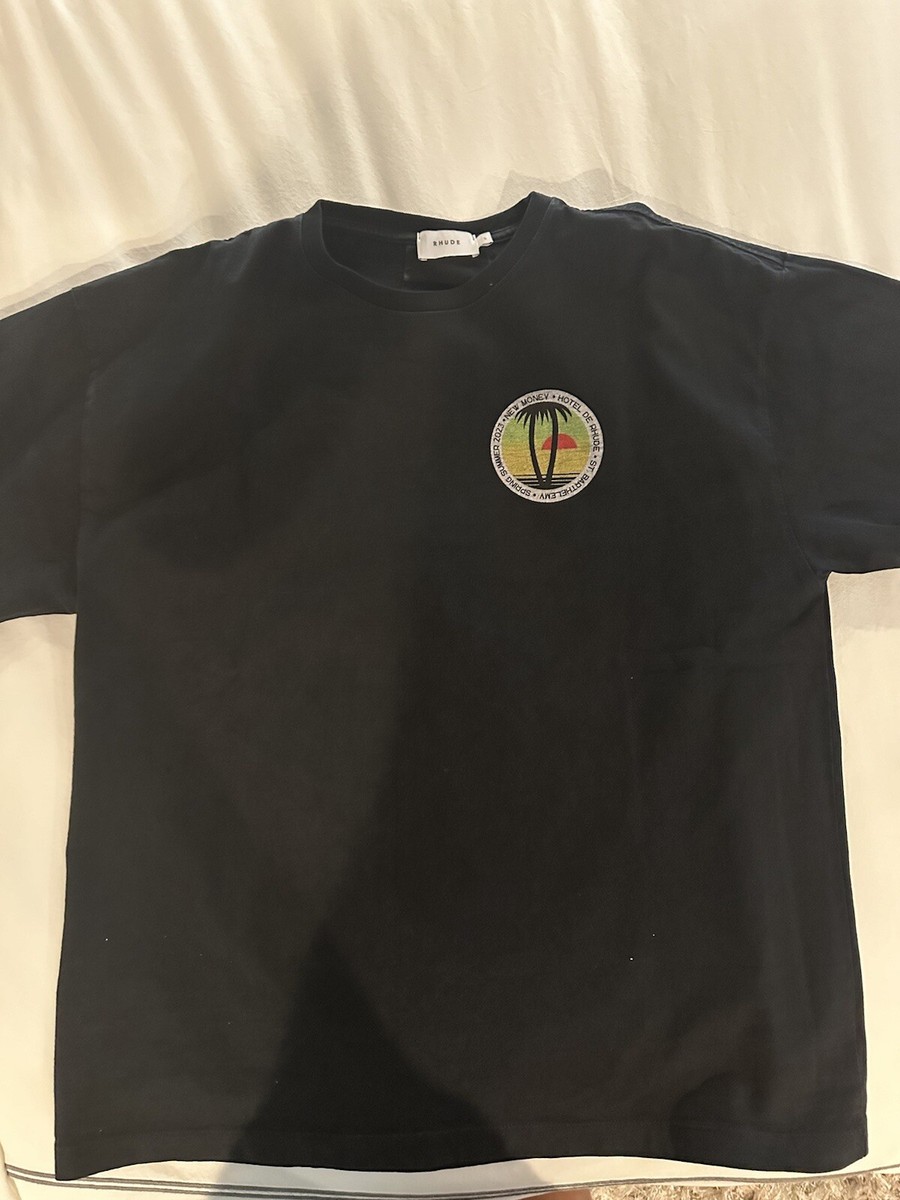 RHUDE Twin Palms New Money Hotel St Barths Tee Large L View 3