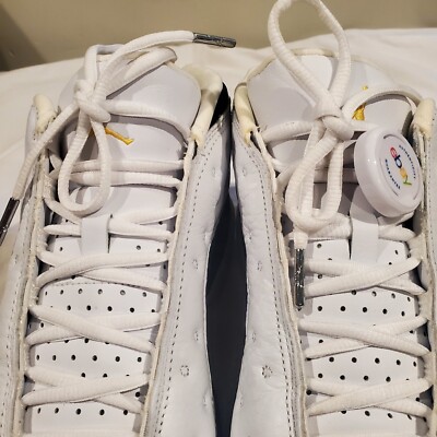 Size 9.5 - Air Jordan 13 Retro Low White Varsity Maize for  display picture 3