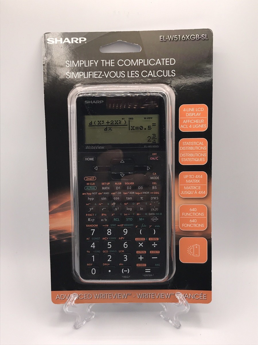 Sharp ELW516XGBSL Scientific Calculator WriteView 640