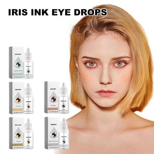 Iris Ink Eye Drops, IrisInk Color-Changing Eye Drops, Change Eye Color Brighten - Picture 1 of 17