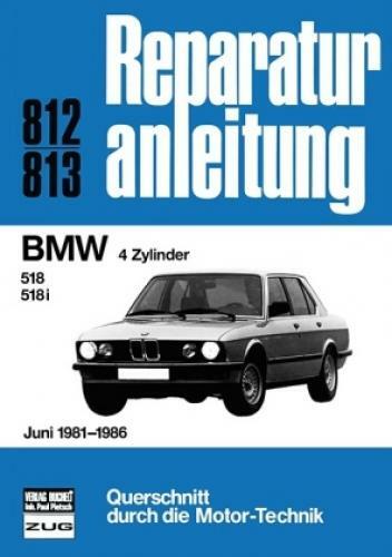 Thumbnail - Bmw 4 Zylinder 518/518i Juni 1981-1986 // Reprint Der 1. Au 3383