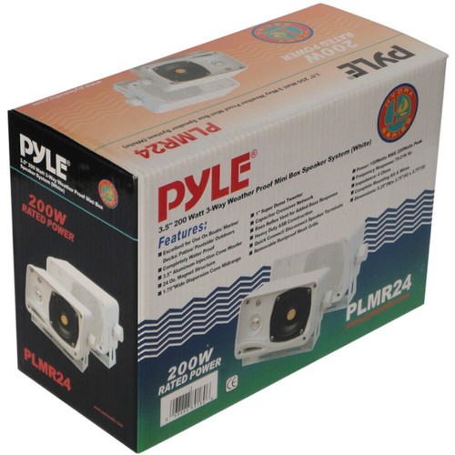 2 PYLE PLMR24 casse bianche marine impermeabili per esterni all'aperto piscina - Foto 9 di 10
