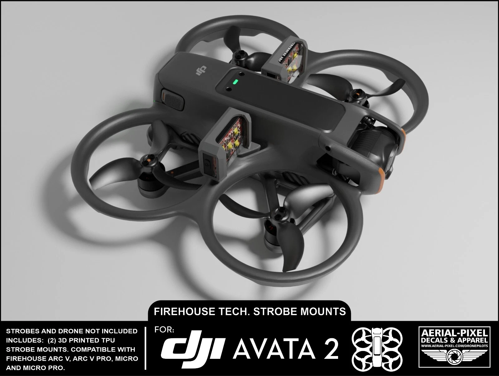 DJI AVATA 2 Strobe Mounts