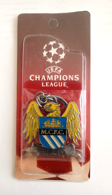 Metal Football Soccer Club Keychain UEFA Champions League M.C.F.C. L=4.5'' -New