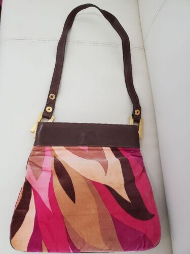 EMILIO PUCCI Shoulder bag Corduroy Auth Used Excellent Japan