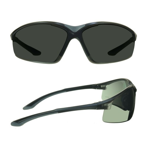 Sport Wrap Around Sunglasses Cycling Golf Running Hiking Glasses Brown Gray Lens - Picture 7 of 17
