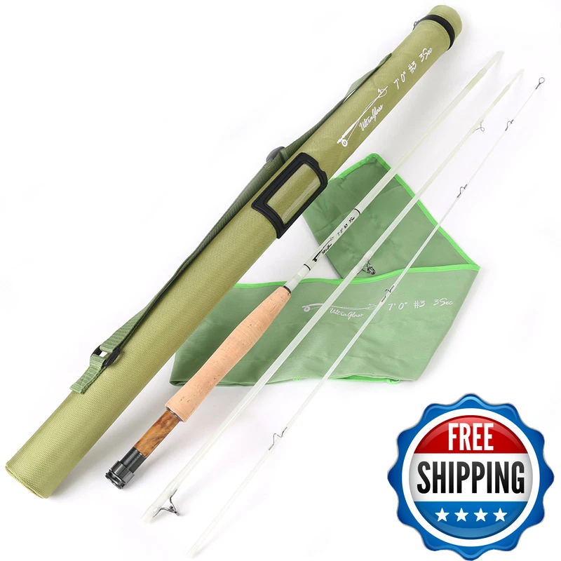 M Maximumcatch Maxcatch Fiberglass Fly Fishing Rod 3Wt/ 5Wt/ 6Wt/8Wt In