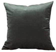 TangDepot Solid Velvet Throw Pillow Cover/Euro Sham/Cushion Sham, Super Luxur...
