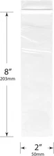 1000 Recloseable Zip Seal 2Mil Bags Poly Plastic 2"X8" Jewelry Zip Top Lock Bags