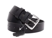 Men's Genuine Buffalo Full Grain Leather Belt, 1 1/2" width, Handmade, By Amish