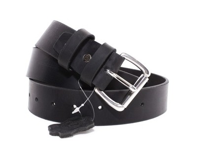 Men's Genuine Buffalo Full Grain Leather Belt, 1 1/2'' width, Handmade, By Amish
