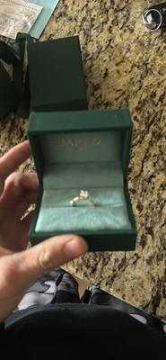 Jared 14k Yellow Gold Round White Diamond Prong Engagement Ring Size 6.5