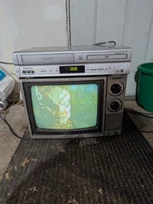 Sharp Linytron 13MM17D 13" CRT TV Wood Grain & Knobs - Retro Gaming TESTED