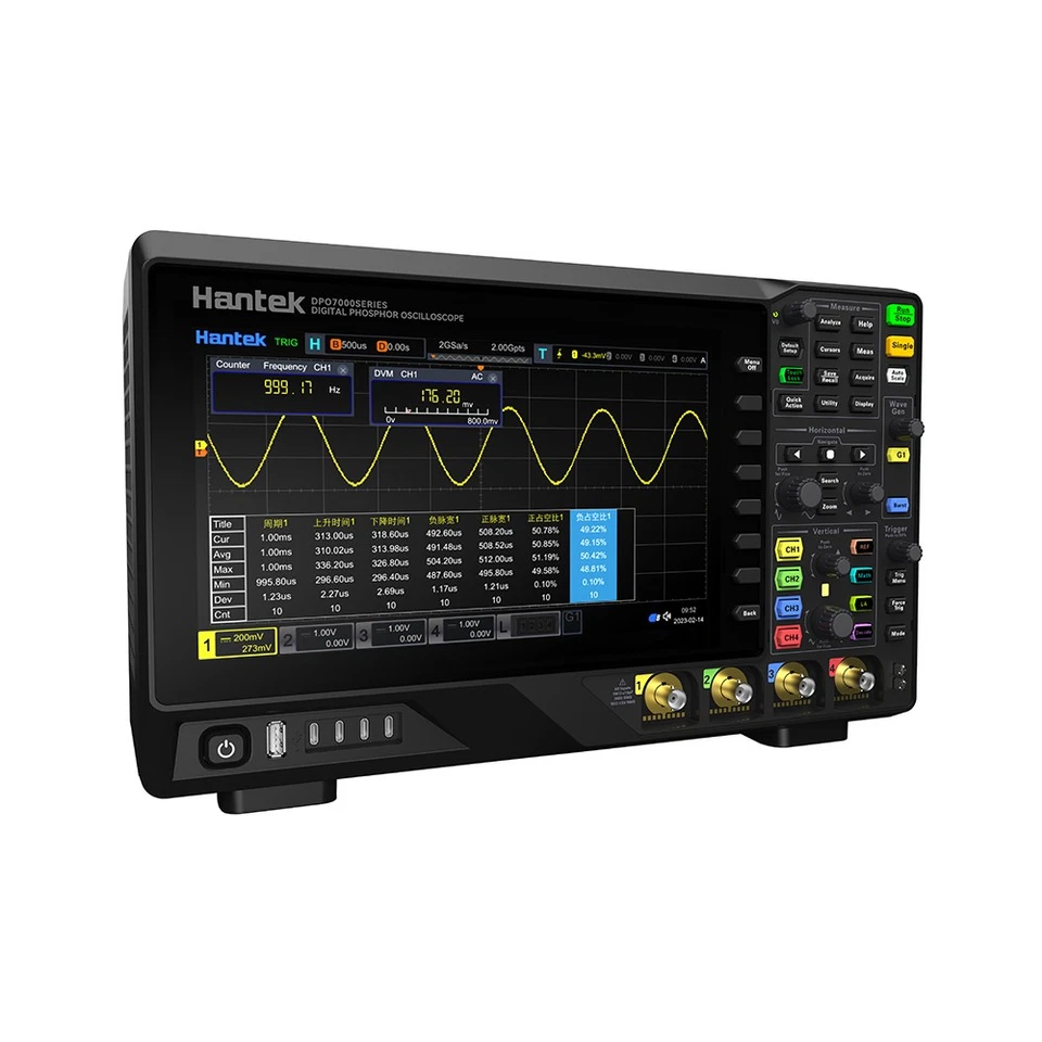 Hantek 5 IN 1 Digital Storage OScilloscope 100~500MHz Bandwidth 2GSa/s 2G 10.1LC - Image 3 of 4