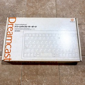 Dreamcast Clear Keyboard HKT-4000 Transparent Skeleton Official SEGA Region FREE