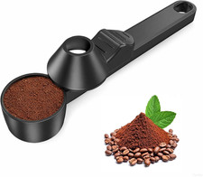 Adjustable Coffee Scoop with Sliding Funnel, 2-In-1 Coffee Measuring Spoon for G