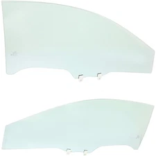 Door Glass For 2006-2011 Honda Civic 2-Door Set of 2 Front LH and RH