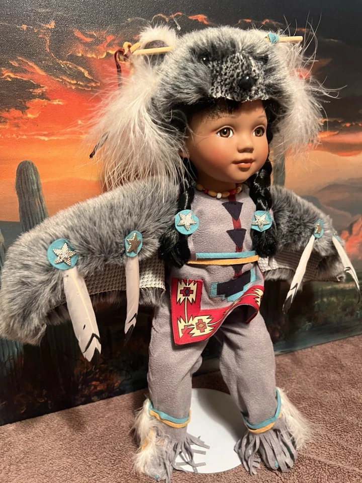 Muñeca nativa americana 14 pulgadas nueva Foto 4 de 4