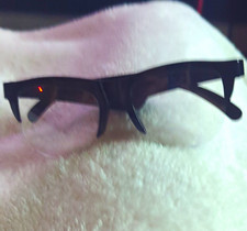 Unisex Adults Black Rectangular Full Rim Plas...