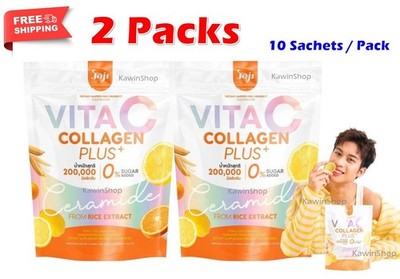 2 X JOJI Vita C Collagen Plus Rice Ceramide Secret Young 10 Sachets
