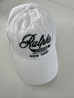 Weiße Kappe Polo Ralph Lauren Ralph s Kaffeeball neu mit Etikett