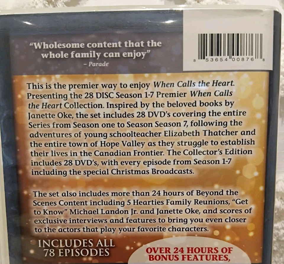 When Calls the Heart Seasons 1-7 PREMIER COLLECTOR'S EDITION DVD ALL REGION 4 +1 - image 3 of 4