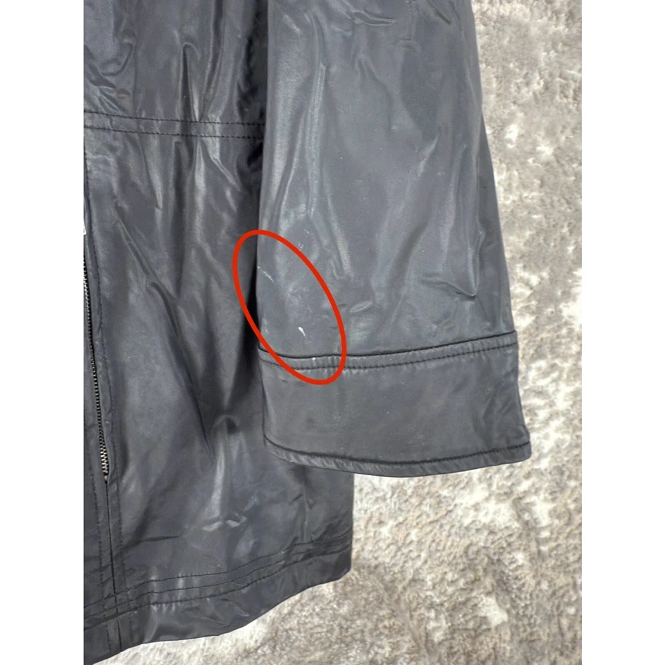 Chaqueta Weather Tamer Plus Talla 1X Cuero Sintético Cremallera Completa Negra Manga Larga Outdoo Foto 2 de 4