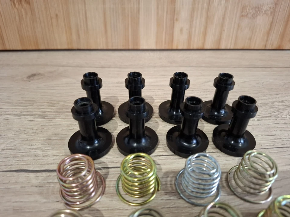 Lot De 8 Pieds + Ressort Pour Pioneer Pl 100 Pl300 Pl200 Vintage Platine Vinyle - Photo 3/4