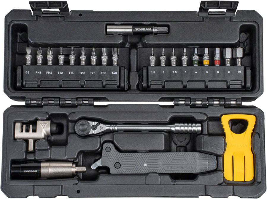 Topeak Essential Toolshop Bike Repair Kit - 24-Piece Compact Multi-Tool Set
