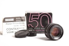 Contax Planar 1,4/50 T* Carl Zeiss Lens f/1,4 50mm C/Y Contax Yashica Bajonett