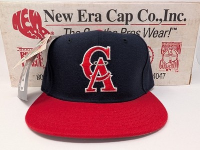 VINTAGE California Angels Hat Cap Fitted 7 1/4'' MLB Baseball 5950 New Era 90s