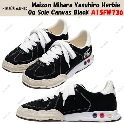 Maison Mihara Yasuhiro Herbie Og Sole Canvas Black A15FW736