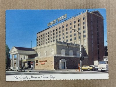 Postcard Carson City NV Nevada Ormsby House Hotel Casino Restaurant Roadside