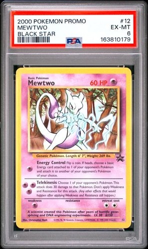 Mewtwo graded PSA 6 for sale on eBay