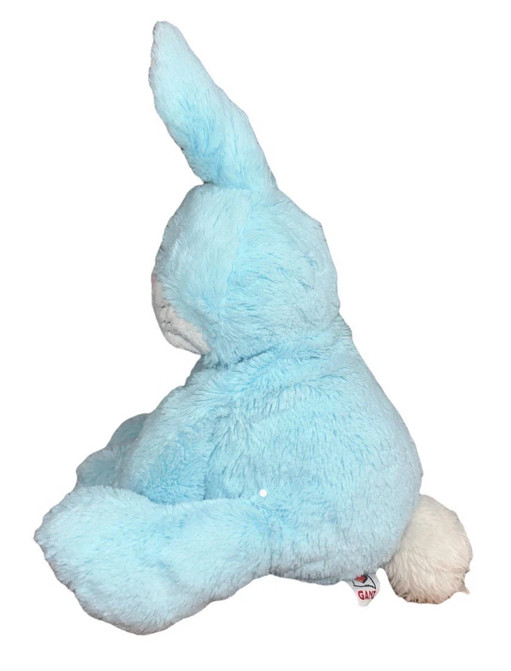 Ganz Web Kinz Jr. plush Blue bunny Rabbit 16" WJ115 - Image 4 of 4