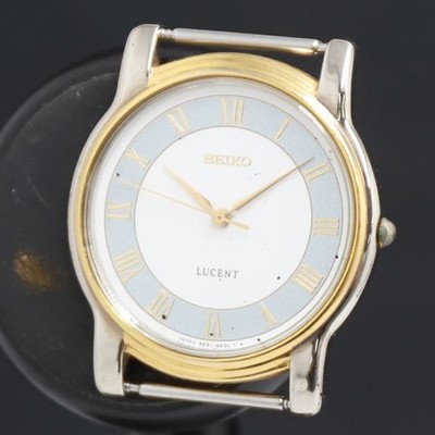 Seiko Quartz Lucent 5E21-6E00 White Dial Ladies Watch