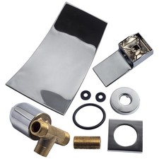 Waterfall Spout Bathroom Basin Bath Tub Faucet Wall Mounted Mixer Brass Taps