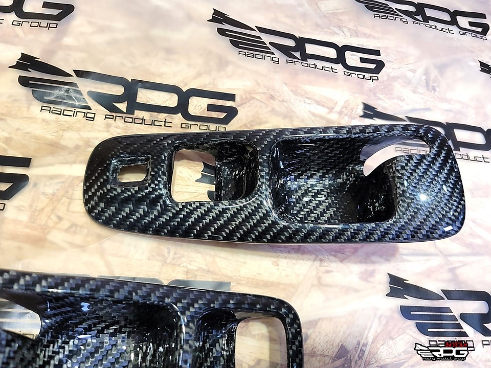 Kit Console De Levier De Vitesse En Carbone RPG Pour Honda Civic EK Si TypeR 1996-2000 - 2 Pièces