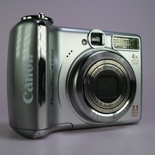 Canon Digital Camera PowerShot A560 7.1MP Silver Tested *Read*