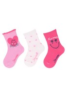 Babysocken 3Er Pack Pink Herzen Gr. 18 FüR MäDchen - Sterntaler Baumwolle