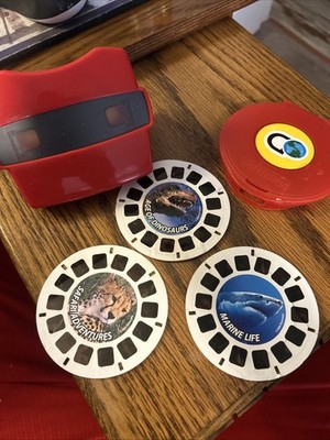 3D VIEW-MASTER DISCOVERY KIDS Dinosaurs Marine Animals Viewmaster Viewer Box Set