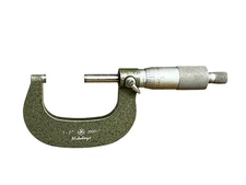 Vintage Mitutoyo No. 103-262 Micrometer 1-2" .0001" Precision