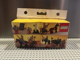Vintage LEGO 6022 Castle Lion Knights Horse Cart w/ Box Manual 1984 Rare
