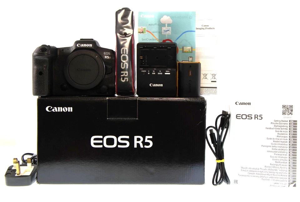Canon EOS R5 45MP Full-Frame Mirrorless Camera Body - Image 1 of 1