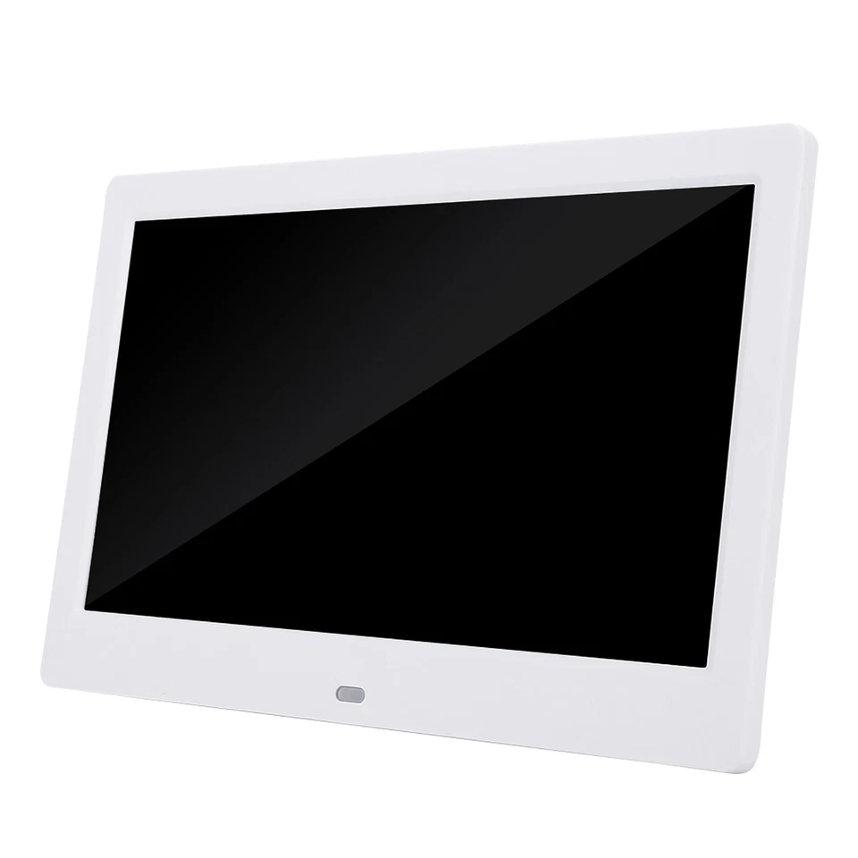 10 HD Screen Digital Photo Frame Alarm Clock MP3/4 Movie Player (White )✈ - Image 3 of 4