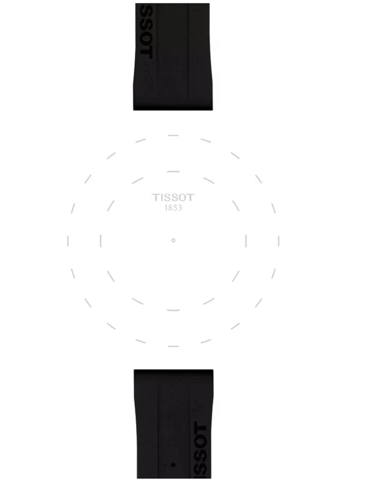 Tissot Black Silicone Strap Lugs 18 mm T852047455 - Image 3 of 4