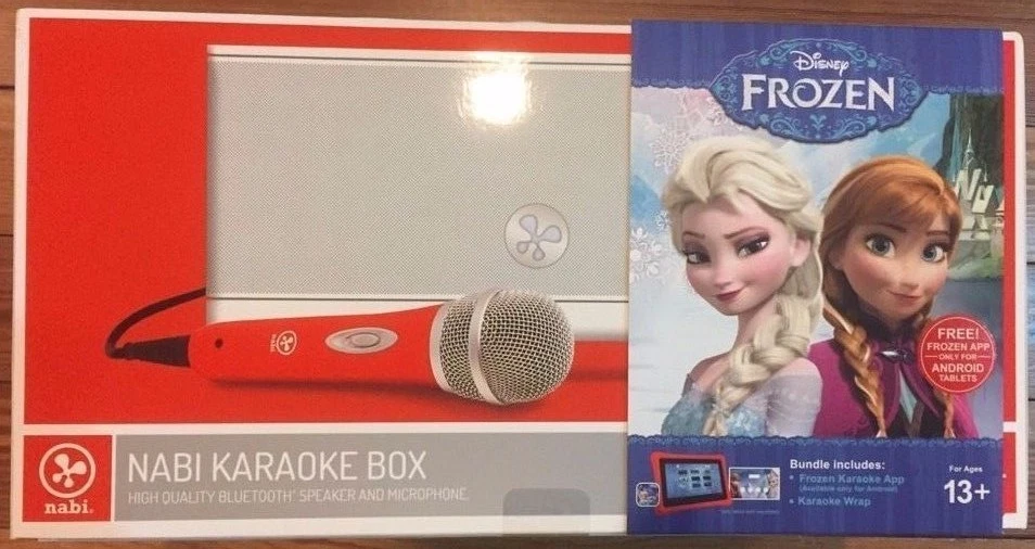 BRAND NEW Nabi Karaoke Box Bundle With Microphone Disney Frozen